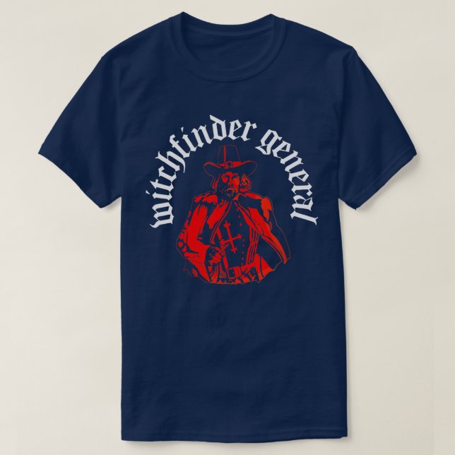 Camiseta Matthew Hopkins Witchfinder General Witch Hunter (Frente do Design)