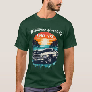 Camiseta Maturando com Graça desde 1972 Garota Clássica da 