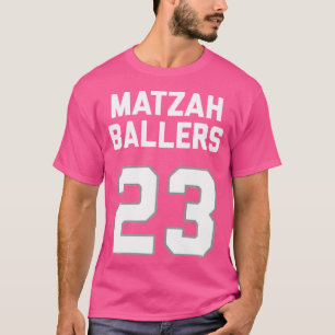 Camiseta Matzah Baller 23 Piada judaica engraçada de Bola d