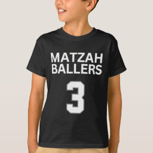 Camiseta Matzah Ballers 3 Equipe de Basquete Judeu Engraçad