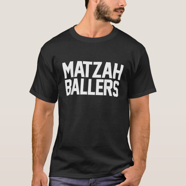 Camiseta Matzah Ballers Funny Judeu Equipe de Basquete Matz (Frente)