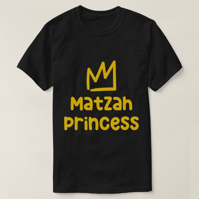 Camiseta Matzah Princess Funny Passover Kids Afikoman Jewis (Frente do Design)