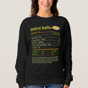 Camiseta Matzo Balls Nutrição Fata Cristo judeu de Hanukkah