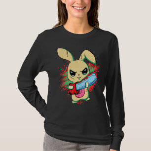Camiseta Mau Assustador Vi Mau Bunny, Felz pascoa Domingo H