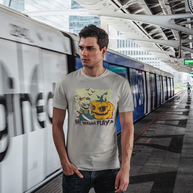 Camiseta Mau de Halloween (Criador carregado)