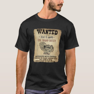 Camiseta Mau Desejado Galinha Engraçada Turca Caçada