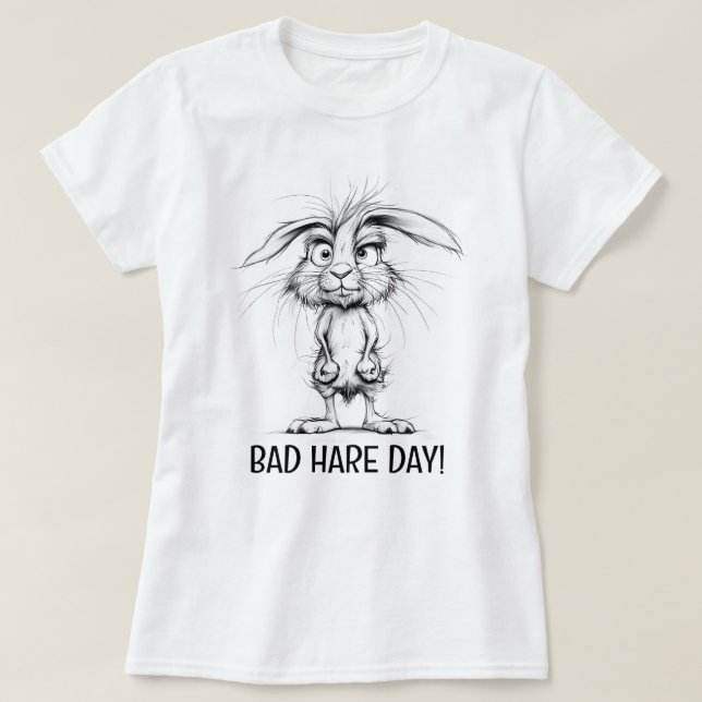 Camiseta Mau Dia de Lebre (Frente do Design)
