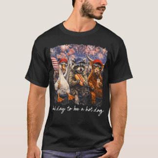 Camiseta Mau Dia Para Ser Um Cachorro-Quente 250 Anos