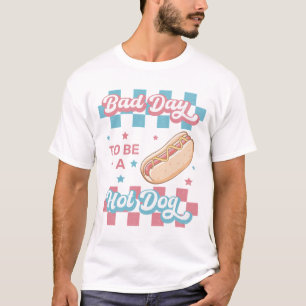 Camiseta Mau Dia Para Ser um Cachorro Quente, 4 de Julho Di