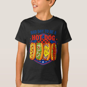Camiseta Mau dia para ser um cachorro quente - amante de ca