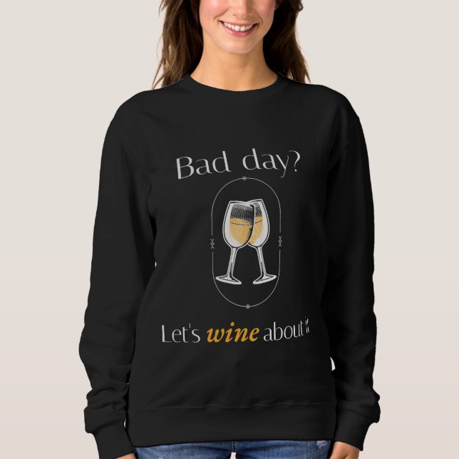 Camiseta Mau Dia, Vinho Sobre Vinho Branco (Frente)