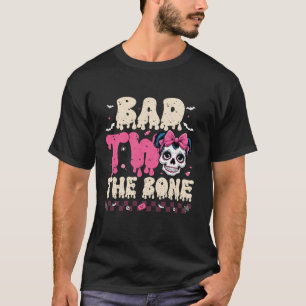 Camiseta Mau Dois, a Menina Bona do Halloween Birthda, segu