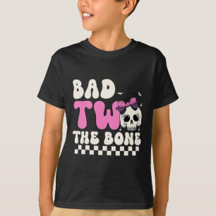 Camiseta Mau Dois As Meninas Do segundo aniversário Ósseo E