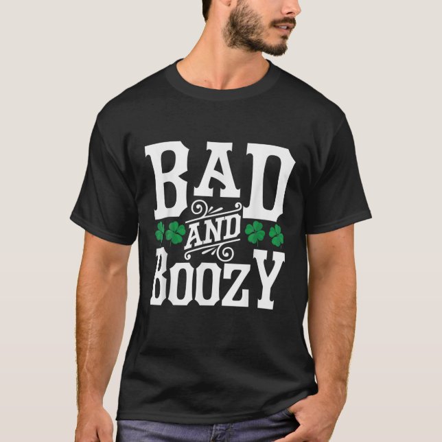 Camiseta Mau E Boozy | Bebendo Engraçado Wom (Frente)