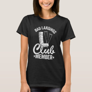 Camiseta Mau Membro do Clube de Aterros Começa Bem Ferido Q