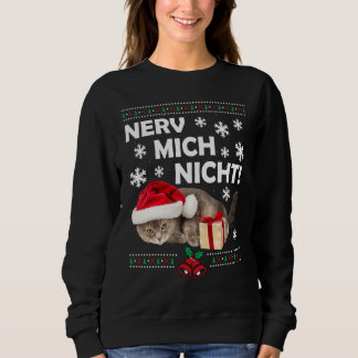 Camiseta Mau Papais noeis de Gato Triste de Natal