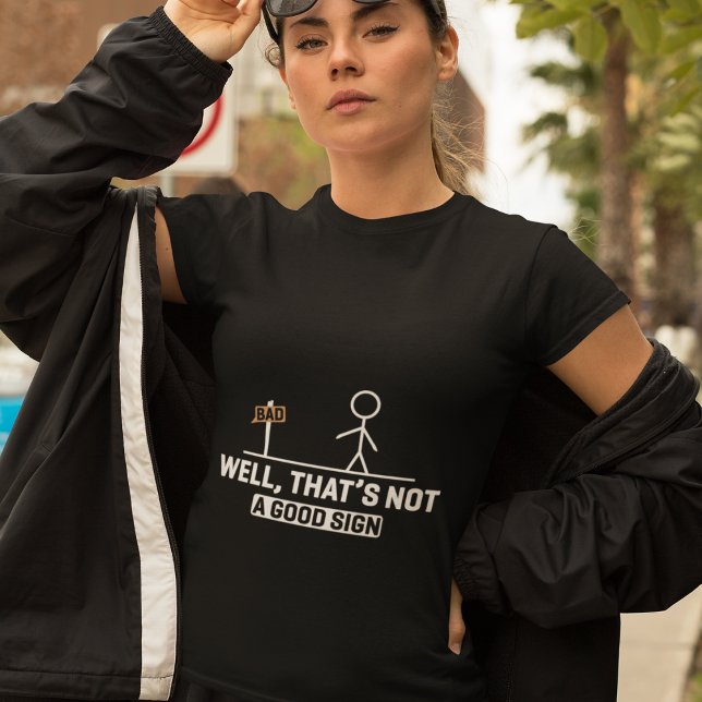 Camiseta Mau Sinal Humor Tee (Criador carregado)