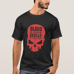 Camiseta Mau Skull Blood Para O Demônio Do Inferno Do Sangu