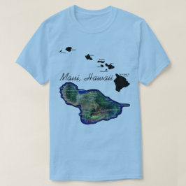 Camiseta Maui Havaí Com Ilhas Havaianas