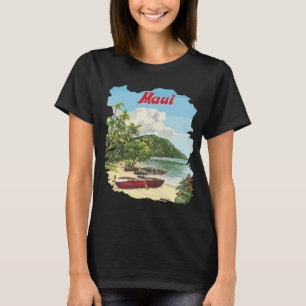 Camiseta Maui Havaí Praia Tropical Verde Viagem