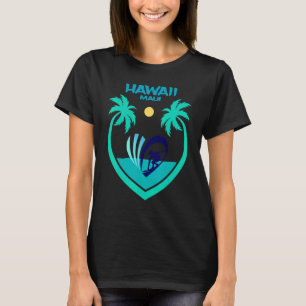Camiseta Maui Havaí Surf Oahu Praia Palmeiras Aloha EUA Lem
