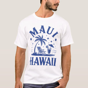 Camiseta Maui Havaí Surf Vintage Praia Surfismo Anos 70 Ret