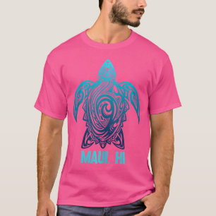 Camiseta Maui Havaí Tartaruga Marinha Tribal Surfista Havai