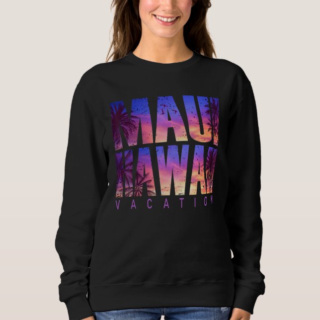 Camiseta Maui Hawaii Beach Summer Vacation Matching Family  (Frente)
