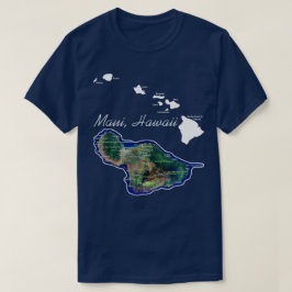 Camiseta Maui Hawaii Com Ilhas Havaianas