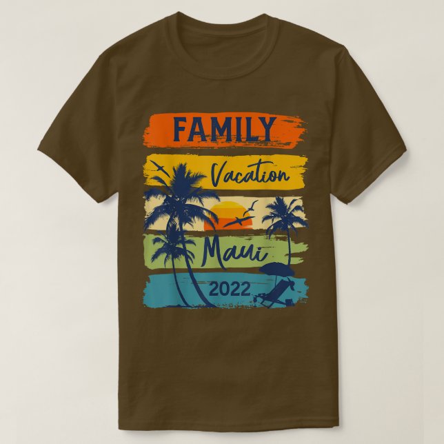 Camiseta Maui Hawaii Havaii Vacation 2022 Matching Family (Frente do Design)