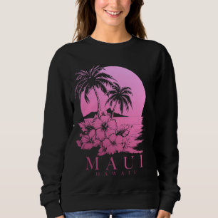Camiseta Maui Hawaii Hibiscus Hawaiian Flores Souvenir Sur