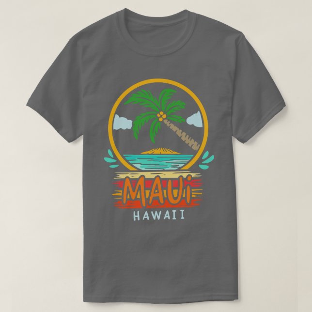 Camiseta Maui Hawaii Summer Vacation (Frente do Design)