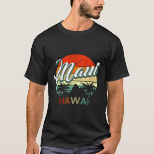 Camiseta Maui Hawaii Tropical Paradise Retro Vintage