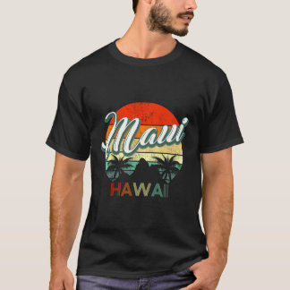 Camiseta Maui Hawaii Tropical Paradise Retro Vintage
