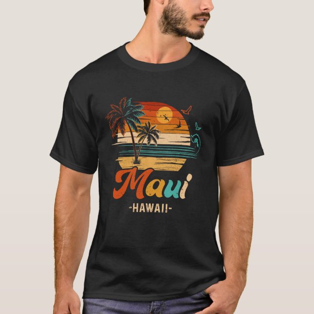 Camiseta Maui Hawaii Vacation 2024 Matching Family Group Sh (Frente)