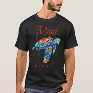 Camiseta Maui Hawaii - Watercolor Sea Turtle