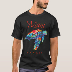 Camiseta Maui Hawaii - Watercolor Sea Turtle