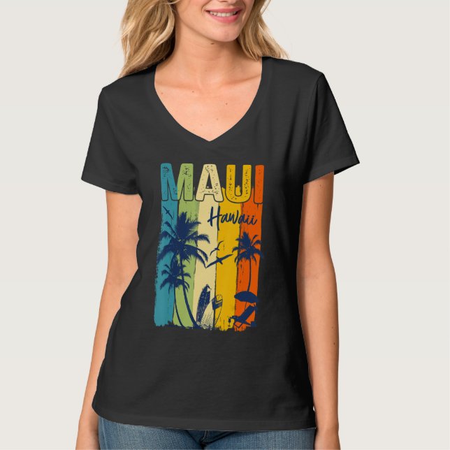 Camiseta Maui Hawaiian Family Vacation Matching Group (Frente)