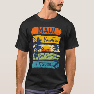 Camiseta Maui Hawaiian Vacation 2023 Matching Family Group