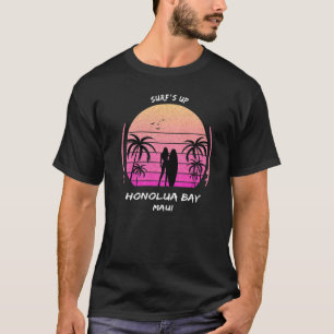 Camiseta Maui Honolua Bay Surf em Palms Aloha Surfing Ha