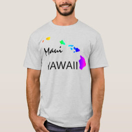 CAMISETA MAUI - ILHAS HAWAII NEON RAINBOW