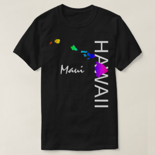 CAMISETA MAUI - ILHAS HAWAII NEON RAINBOW