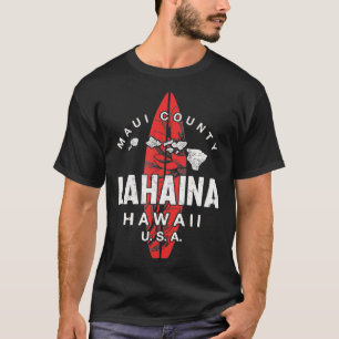 Camiseta Maui Lahaina Hawaii Vintage Surf das Ilhas Havaian
