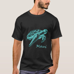 Camiseta Maui Sea Turtle Snorkeling Oceano Souvenir H