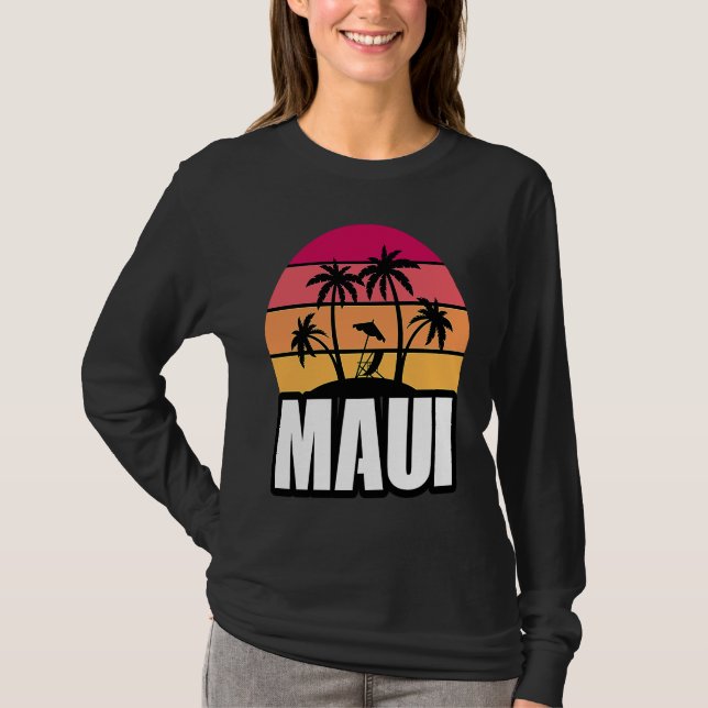 Camiseta Maui Vacation Beach Souvenir (Frente)