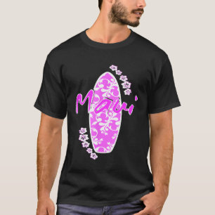 Camiseta Maui Vintage Surf Hibiscus Flower