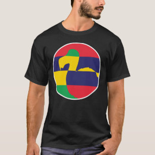 Camiseta Maurícia Dodo Bandeira Nacional Maurícia