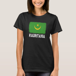 Camiseta Mauritânia: Bandeira Apoio às Pessoas da Mauritâni