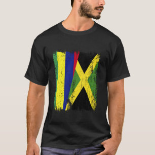 Camiseta Mauritius Jamaica Meia Bandeira Mauriciano Jamaica