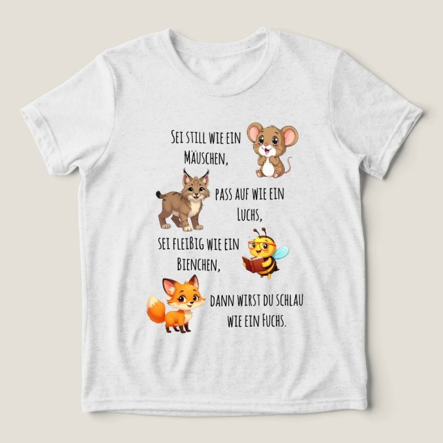 Camiseta Mäuschen - Luchs - Biene - Fuchs | Schulanfang (Design frontal)